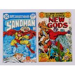 Sandman 1 cents (1974). With New Gods 10 [vfn+] with Jack Kirby signature to splash page