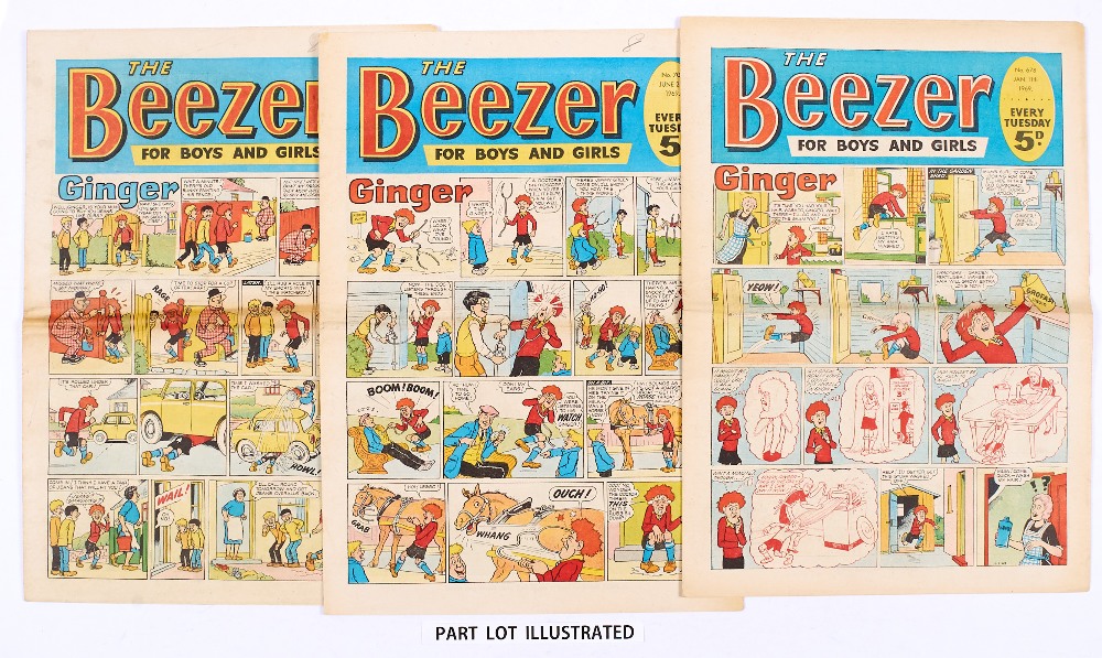 Beezer (Jan-Jun 1969) 677-702. Starring Ginger, The Banana Bunch and The Numbskulls. Light