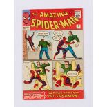 Amazing Spider-Man 4 (1963). Good cover gloss, some lower edge creases, off-white/white pages [fn-].