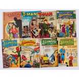 Target Vol: 7 - No 8 (1946) with T-Man (1956) 34, 38 taped spine and Adventure (1957-60) 235, 240,