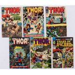 Thor (1966) 128-132. With Tales of Asgard 1 (1968) cents copy. #132 [vfn], balance [fn-/fn+] (6). No