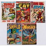 Jungle Action 1 (1972), The Cat 1 (1972), Iron Man and Sub-Mariner 1 (1968), Nick Fury SHIELD 1 (