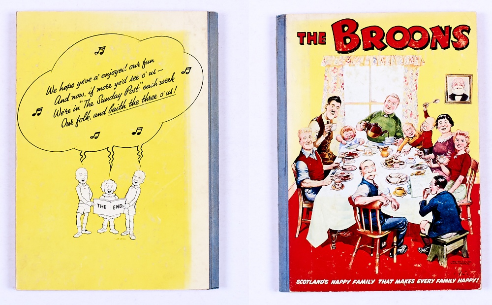 The Broons Book (1952). Tea-time at Glebe Street. D.C. Thomson hardback office copy. Editor 'R.D.