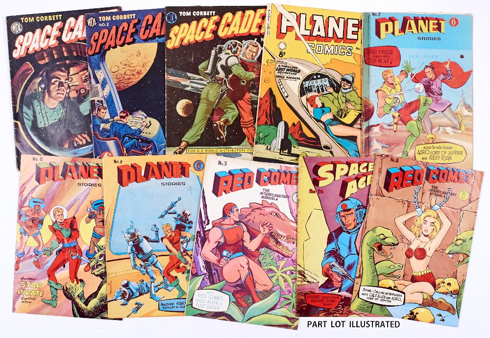 Space Aces II (1950s-60s WDL, Atlas). Tom Corbett Space Cadet 1, 2, 4, 5, 10, 11, Planet Comics 1 (