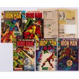 Iron Man (1968) 1-5. (1, 2, 4 cents copies). #1: cover 'K' mark, cut-outs from pgs 18 and 20 [