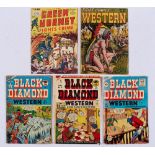 Green Hornet 42 (1948 Harvey) [vg]. With Prize Comics Western 88 (1951) [gd-vg], Black Diamond