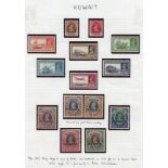 1939-57 collection on leaves from 1939 KGVI Defin set M (top four vals are UM), 1945 set M (excl.