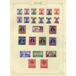 1947-67 fine M collection on leaves incl. 1947 Defin set, 1948 Defin set + perf variations, 1951