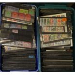 BRITISH COMMONWEALTH M & U ranges housed in over 600 stock cards, a high percentage is QEII with