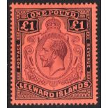 1921-32 MCCA £1 purple & black/red, very fresh M, SG.80, Cat. £225