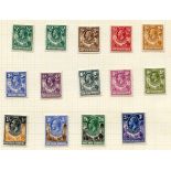 1925-63 M collection on leaves incl. 1925 to 3s, 1935 Jubilee set, 1938 Defin set, 1948 Wedding,