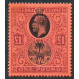 1912-21 MCCA £1 black & purple/red, fresh M, SG.128. (1) Cat. £250