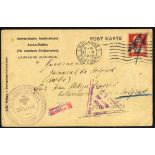 1911 Court receipt bearing official h/stamp of Donji Milanovac, 1916 Missing Civilian's Bureau -