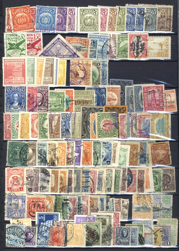 WORLD STAMPS 1860's-1950's M & U assortment of approx 6500+ stamps from around the globe, housed