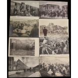 1908 Messina earthquake PPC's (36) showing the devastation of buildings, street, homeless people,