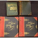 SENFS Postage Stamp albums, two sparsely filled, heavy albums of foreign stamps, Old Lincoln album