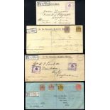 1915-39 covers (11) & unused picture post cards (4) incl. 1915 registered to India with 5d & 4d, O.