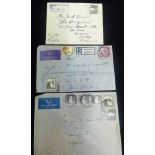 1930's-40's small group of covers (12) mainly to England but also incl. South Africa &