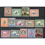 1935 Pictorial Defin set, M (10c thinned), SG.110/123. (14) Cat. £475