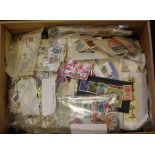 WORLD STAMPS mostly in packets, some sorted into countries, others mixed, a few on stock cards. (8kg