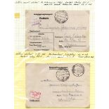 WWII collection of 49 POW cards & letters written between 31st Jan 1942 & 25th Aug 1944 from
