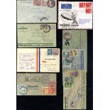 1932-37 selection of return flight covers from USA, Brazil, Chile & Argentina bearing various