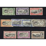 1934 Pictorial Defin set VFU, SG.21/30. (10) Cat. £120