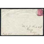 BOER WAR 1902 cover with the original letter sent by G. A. Scott No. 654, Canadian Mounted Rifles,