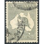 1923-24 £1 grey, good used, SG.75. (1) Cat. £325.