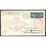 1930 Europe - Pan America flight United States acceptance envelope to Washington, franked $2.60