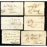 CAMBRIDGESHIRE, NORFOLK & SUFFOLK 1792-1910 interesting lot with strength in pre-stamp with s/line &