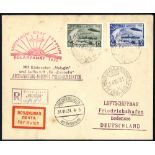 1931 Polar flight Russian acceptance registered envelope franked 35k + 2r imperf commems,