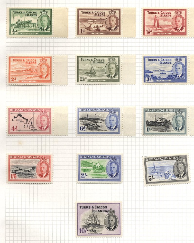 BRITISH WEST INDIES M & U ranges on leaves incl. Barbados 1938 to 5s FU, 1938 Defin set M, another - Image 2 of 2