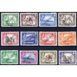 1939 Defin set, Perf SPECIMEN, UM (odd perf fault), SG.16s/27s. (12) Cat. £375.