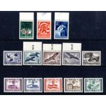 1950-86 UM collection housed in two Lighthouse hingeless albums. Noted - 1952-53 Birds - 5 vals (