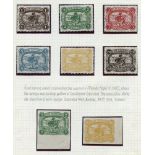 1924 ZRIII set of six fund raising perforated labels showing Christopher Columbus sailing Galleon