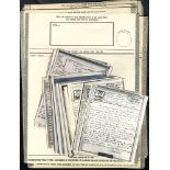 WORLD WAR II AIRGRAPHS selection of 35 unused forms (various with duplication), airgraph envelopes