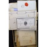 Pre-stamp to QEII miscellaneous accumulation of covers incl. pre-stamp with Bishop Marks,