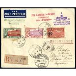 1934 1st Argentina flight Reunion acceptance registered envelope to Buenos Aires, franked 90c, 1fr.