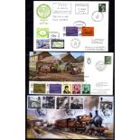 RAILWAYS collection of commemorative covers in two albums of FDC's, special event etc, all with