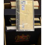 ACCUMULATION in carton, ranges in stock books (3), Davo albums (2) incl. 1840 1d, 2d, KEVII to 10s