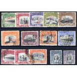 1945 OFFICIALS (4 diff) FU sets comprising 1945 Red opts SG.O1/O6, Black opts SG.O11/O13, Service