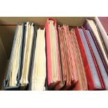 ACCUMULATION in carton with ranges in 15 stock books or albums incl. both foreign & British