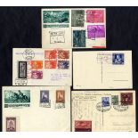 1930's special cancellations on cover incl. glider-flight, alpine huts (3), exhibitions incl. WIPA