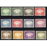 1937 Dhow set, fine M, SG.1/12. (12) Cat. £1200