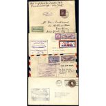 1924 first North American flight by ZR3 envelope to New York, franked 10pf, tied Friedrichshafen c.