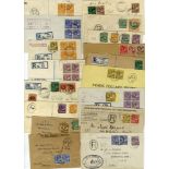 1921-29 selection of envelopes (17) all registered, mostly to the UK or USA incl. 1924 to California