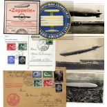 1937-39 Balance of collection comprising various later flight cards, Zeppelin PPC's & ephemera