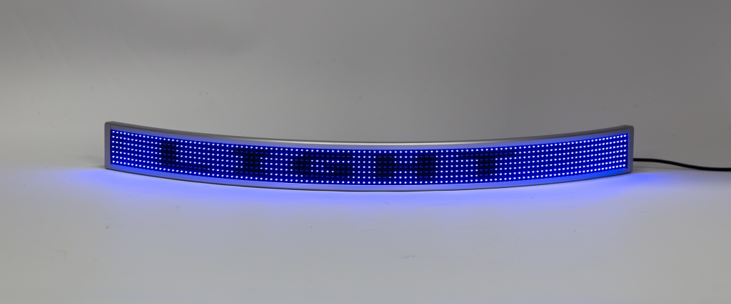 Jenny Holzer (American, born 1950) "Blue Curve". - Image 2 of 9