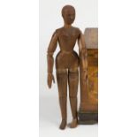 Articulated Artist Model. Late 19th century . Ht. 10". A Jamesville, NY Collection. Online bidding